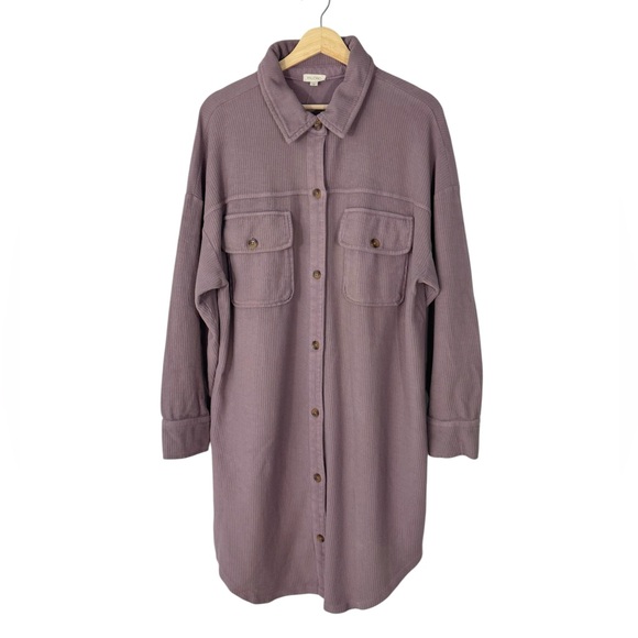 Anthropologie Pilcro Duster Shacket in Lilac Large - Picture 6 of 12